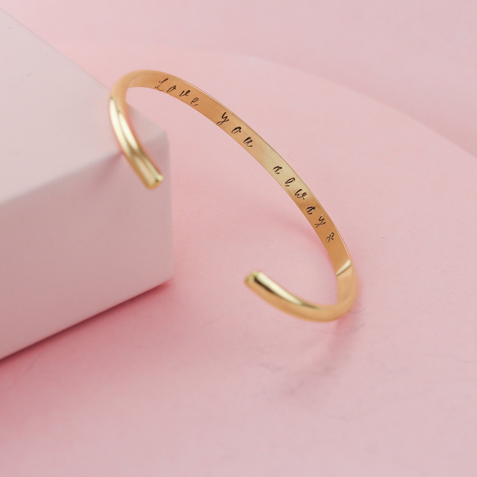 Anti-Valentines Custom Cuff in 14K Gold Fill