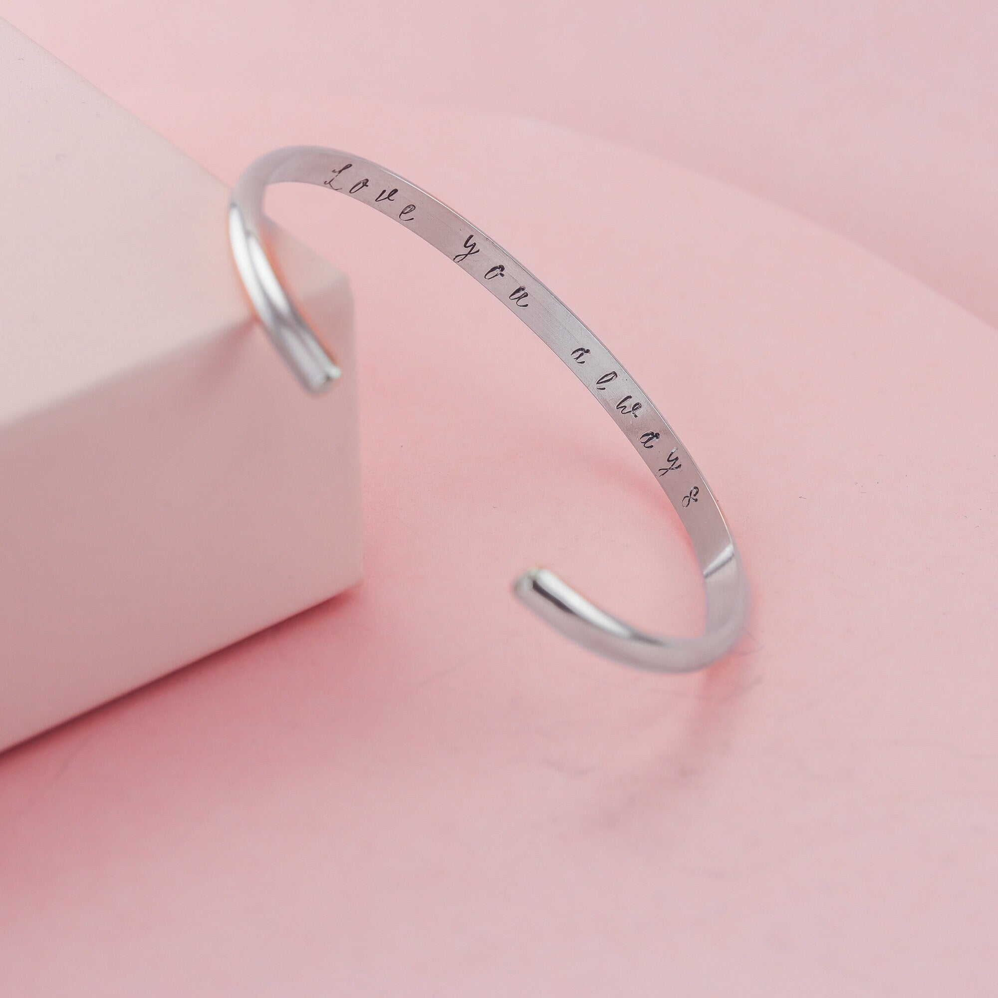 Anti-Valentines Custom Cuff in Sterling Silver