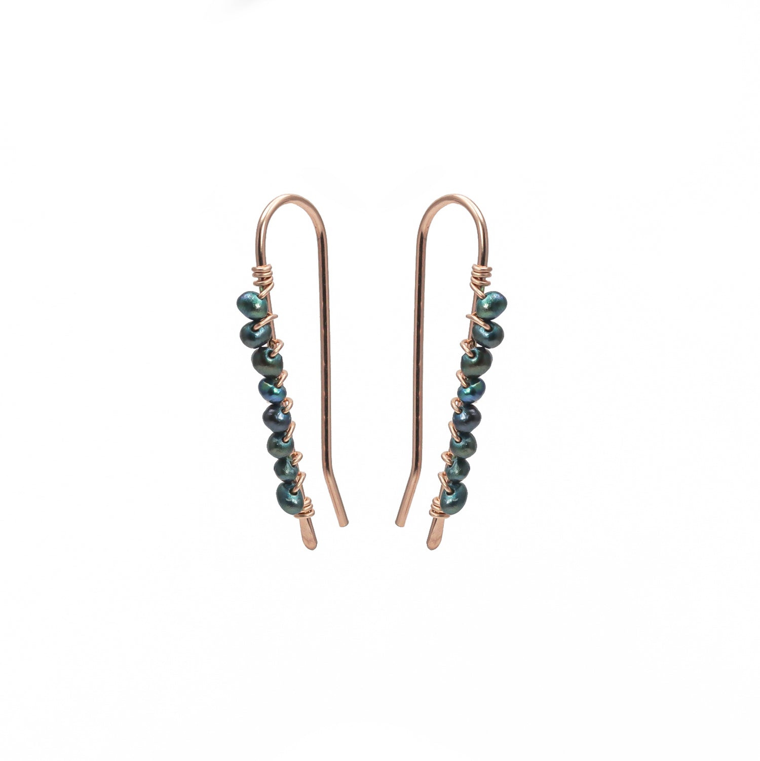 Black Pearl Ear Climbers