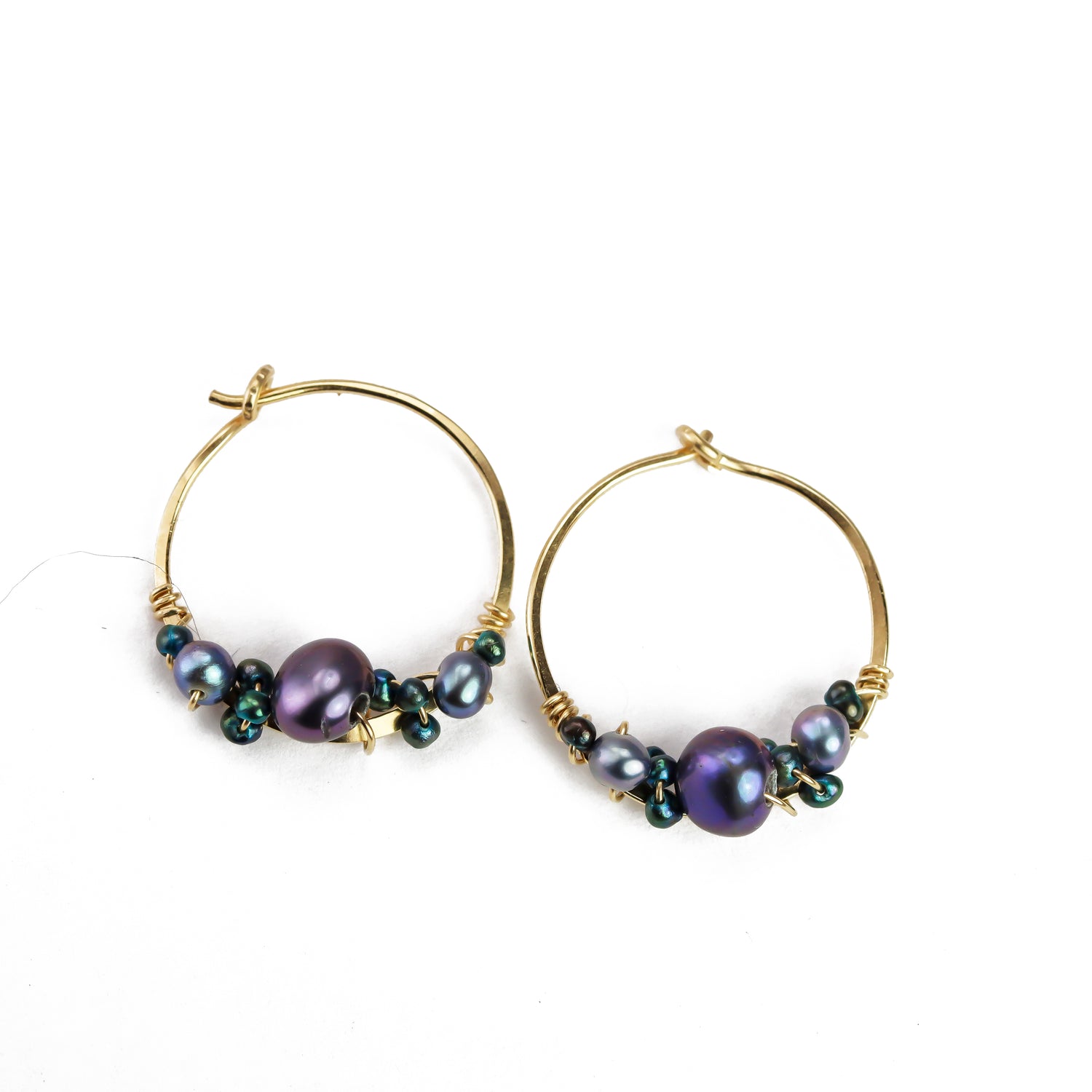 Bubbly Pearl Hoops
