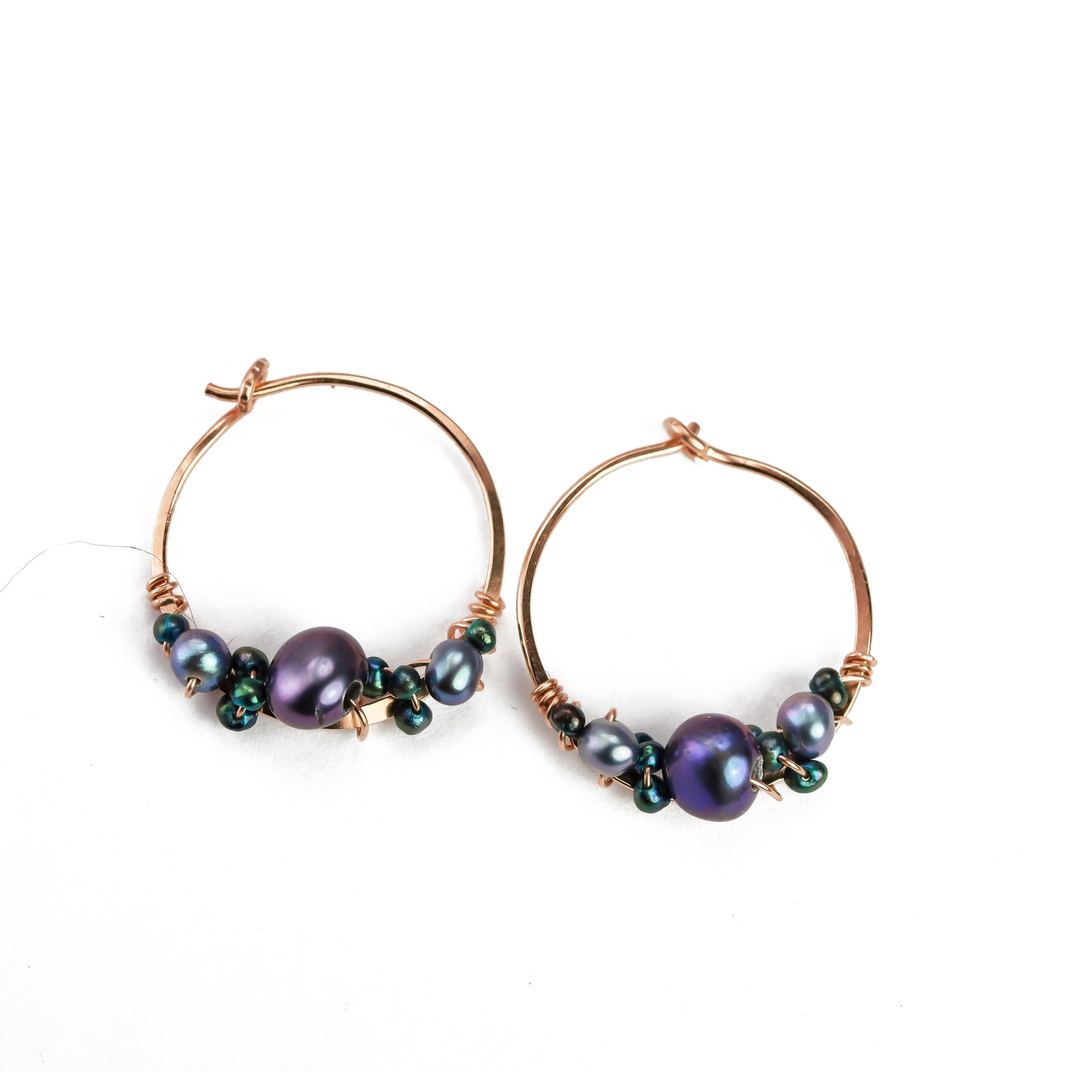 Bubbly Pearl Hoops