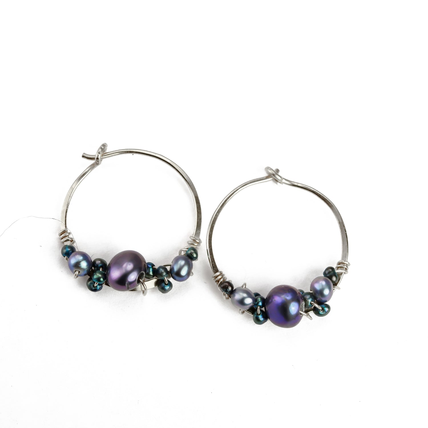 Bubbly Pearl Hoops