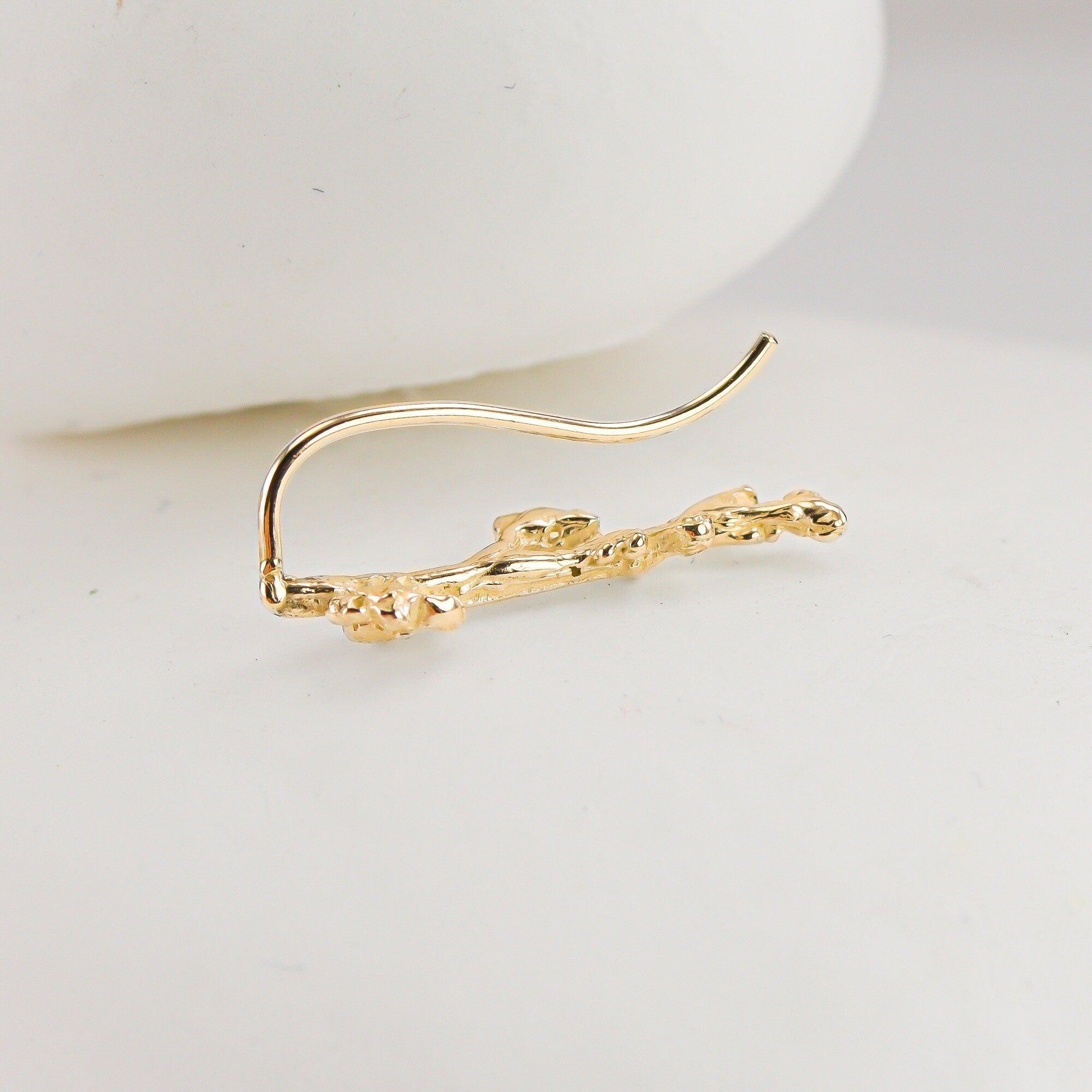 Cherry Blossom Ear Climbers
