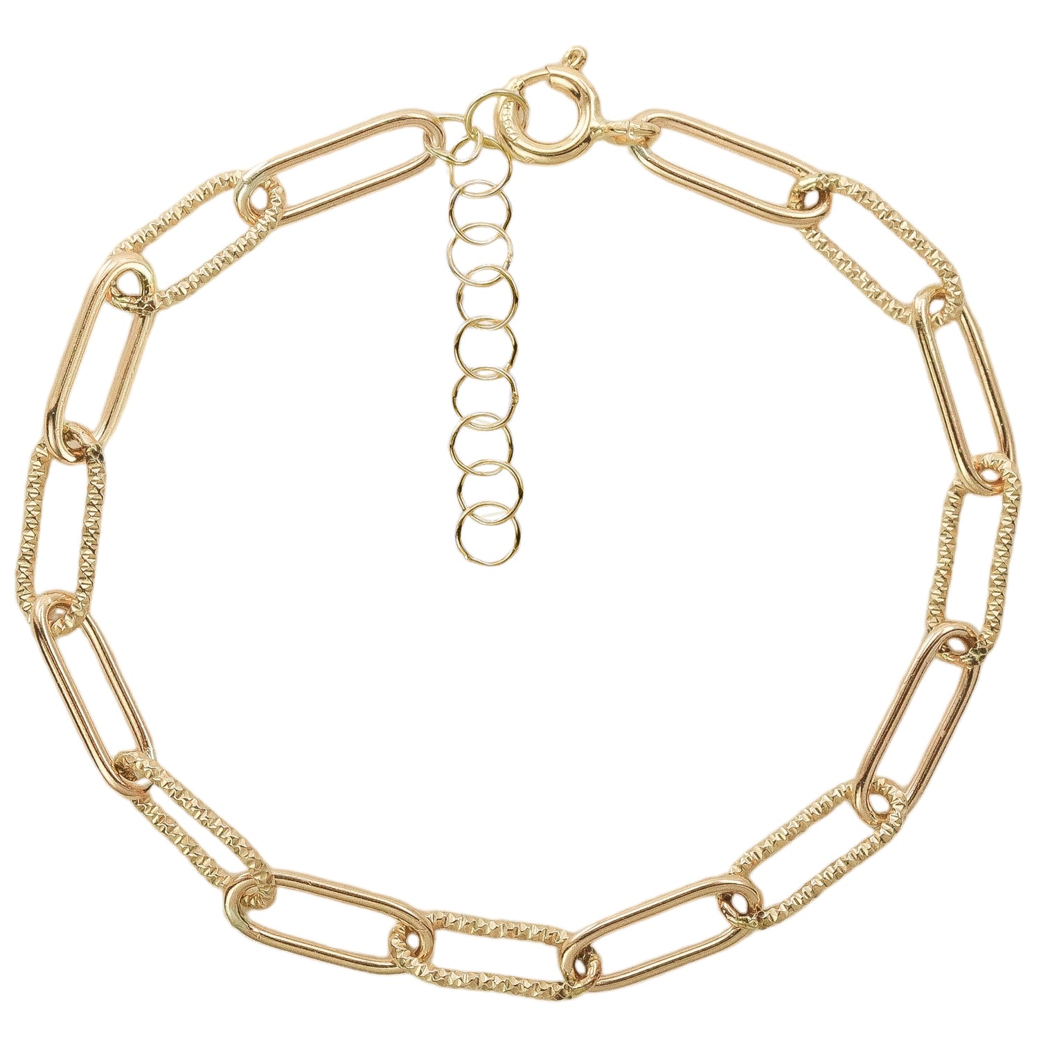 Chunky Paperclip Chain Bracelet in Gold and Silver
