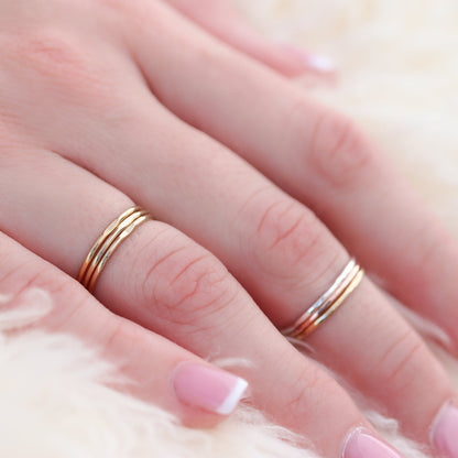 Dimple Stacking Rings