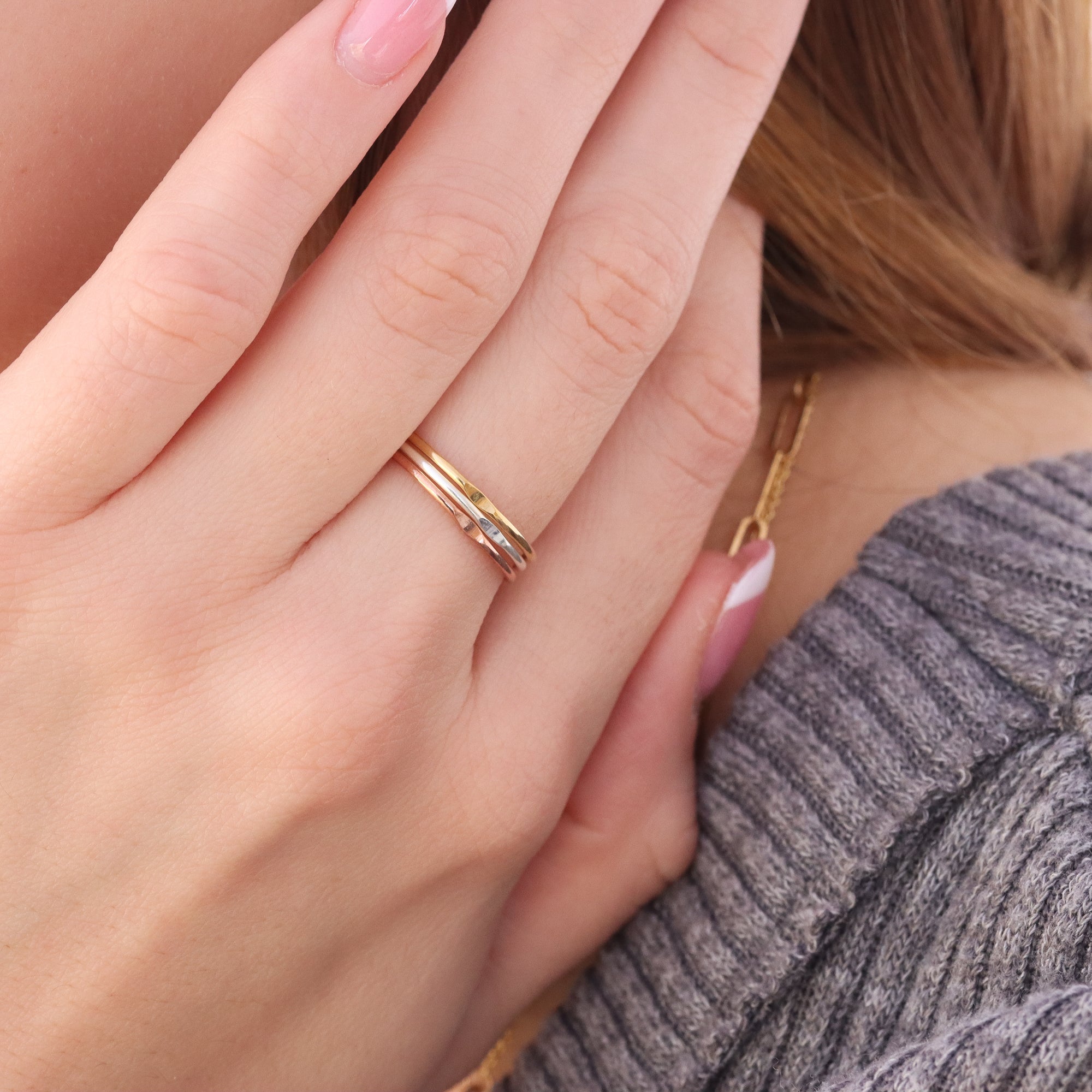 Dimple Stacking Rings