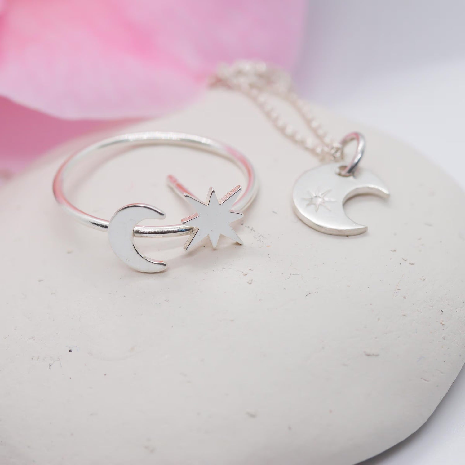 Eight‑Point Pole Star Stud Earrings