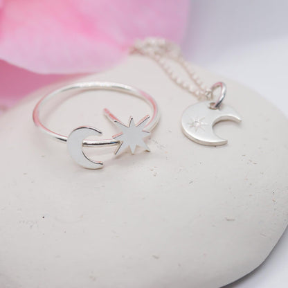 Eight‑Point Pole Star Stud Earrings
