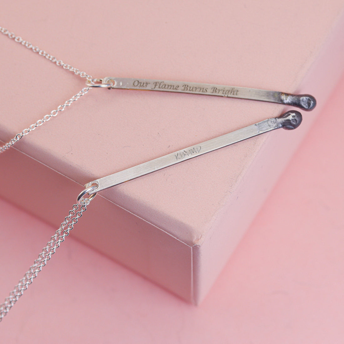 Engraved Matchstick Necklace