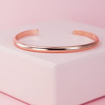 Engraved Rose Gold Cuff