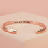 Engraved Rose Gold Cuff