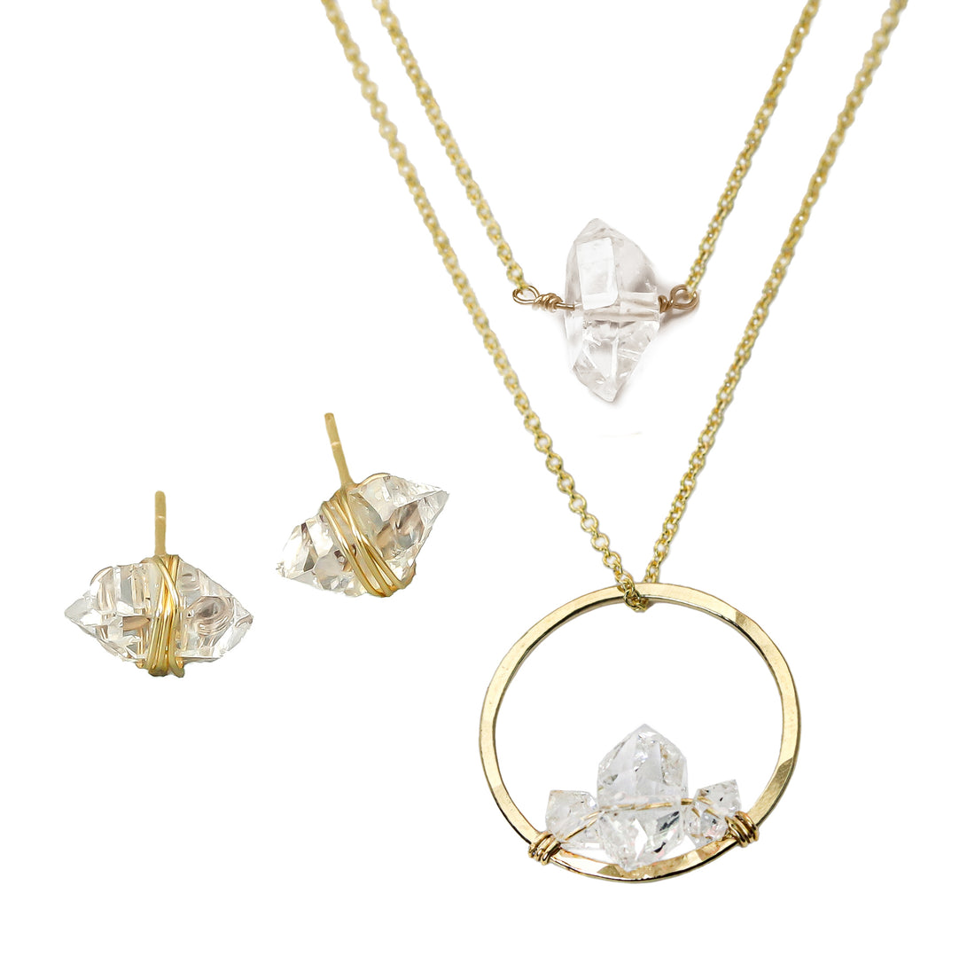 Gold Herkimer Set