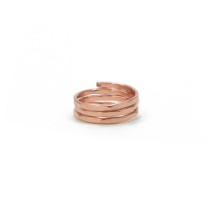 Hammered Coiled Ring