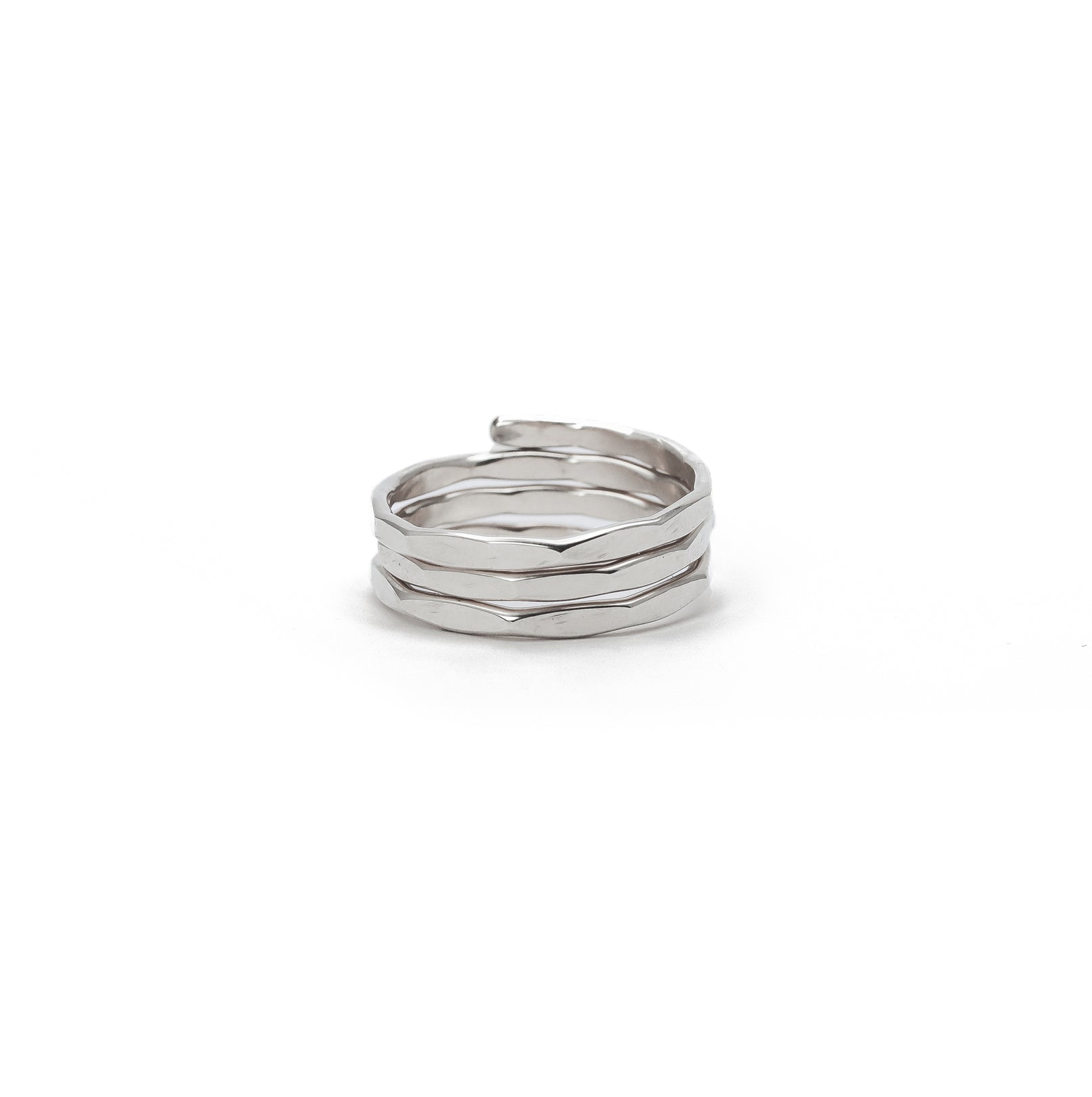 Hammered Coiled Ring