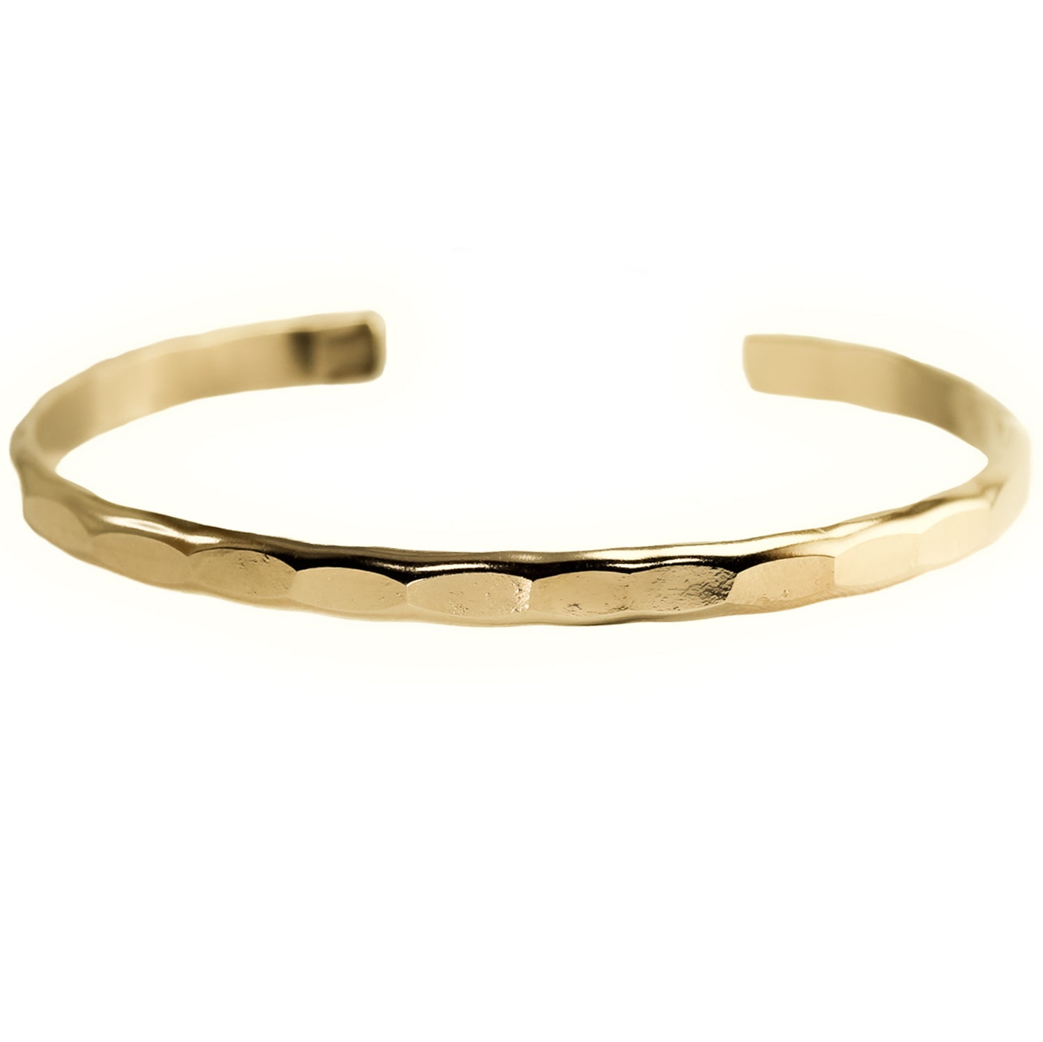 Hammered Cuff Set in Gold