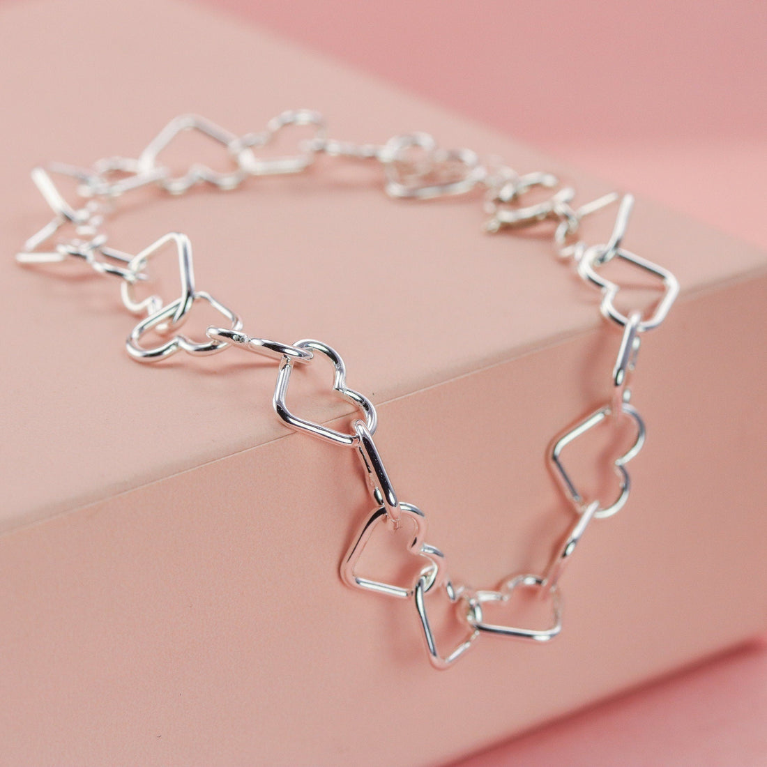 Heart Chain Link Bracelet