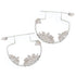 Herkimer Diamond Cluster Hoop Earrings