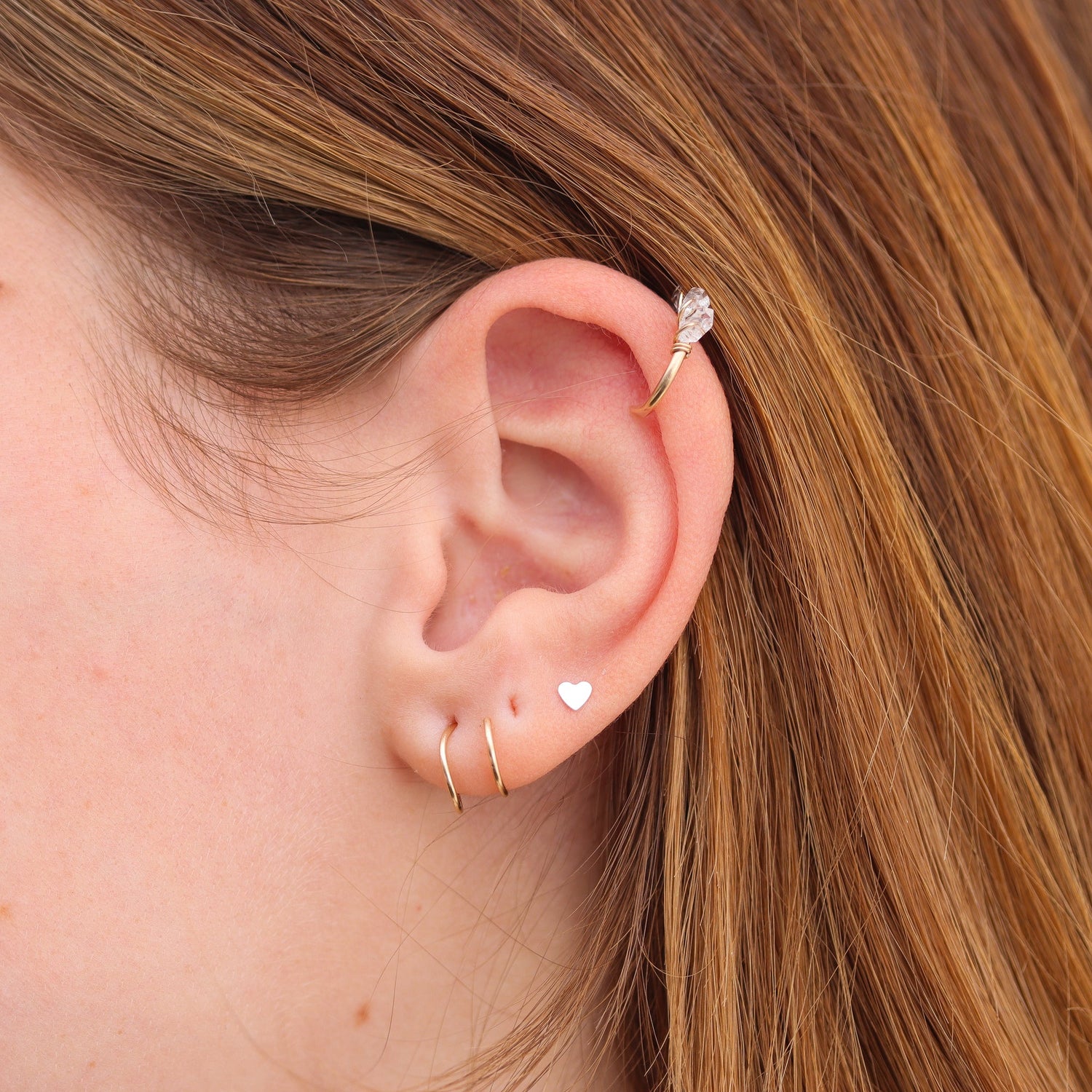 Herkimer Diamond Ear Cuff