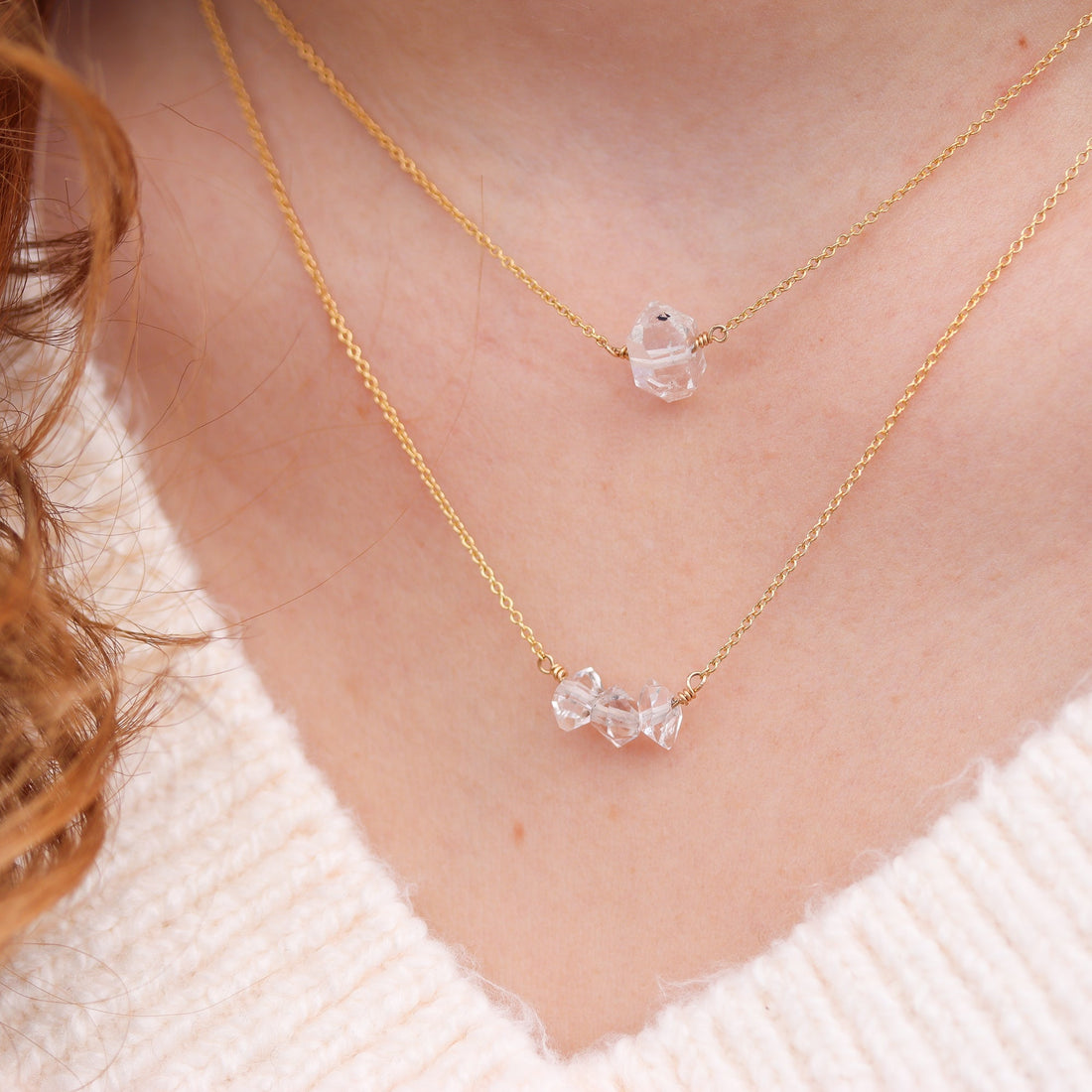 Herkimer Solitaire Necklace