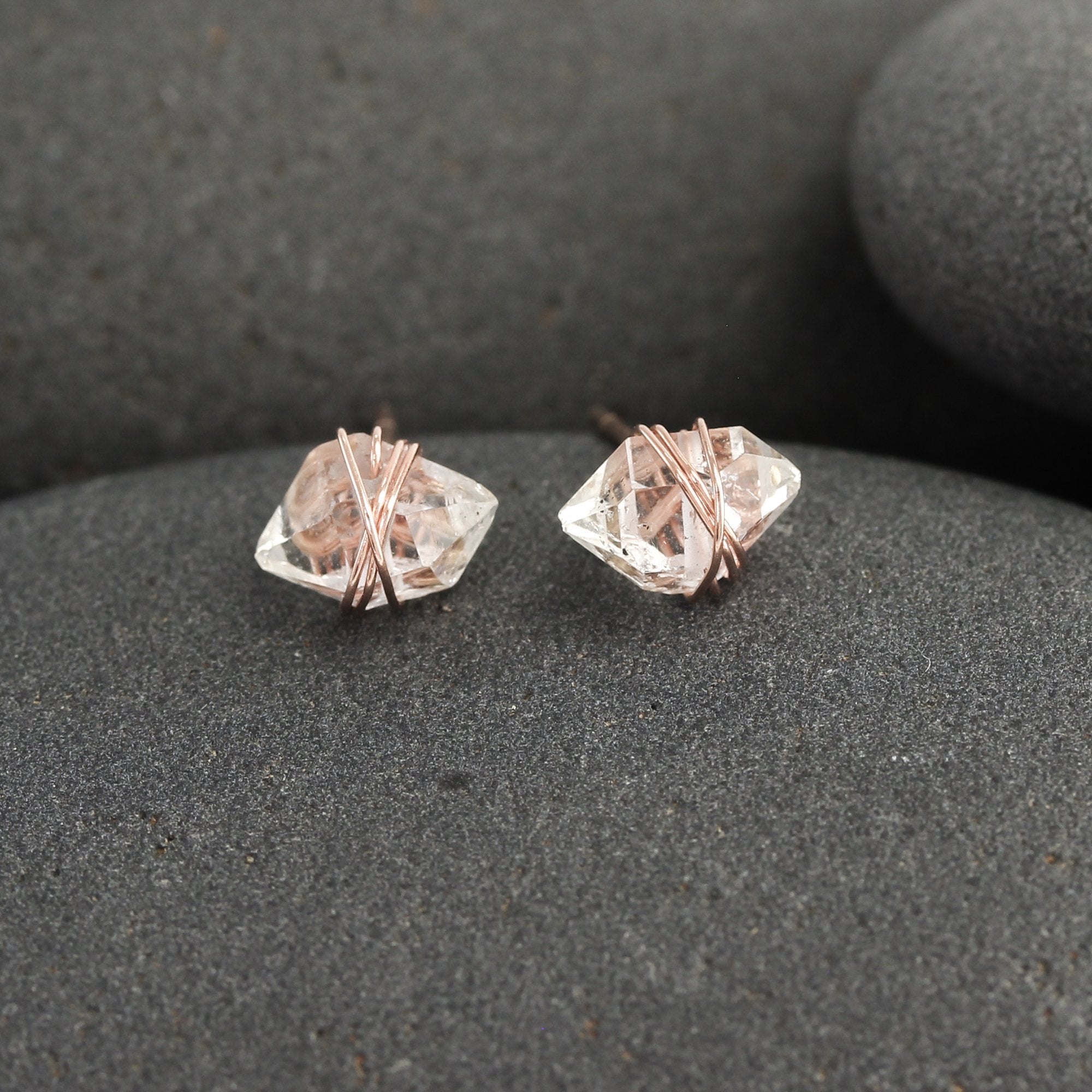 Herkimer Stud Earrings