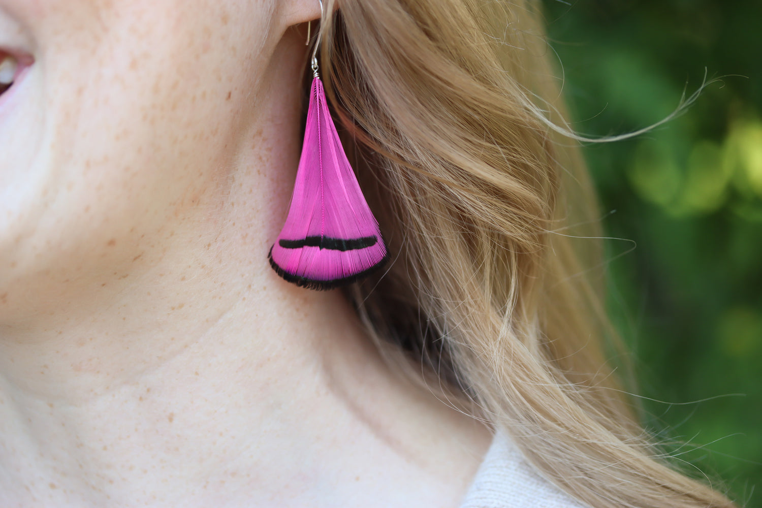 Feather Drop Earrings