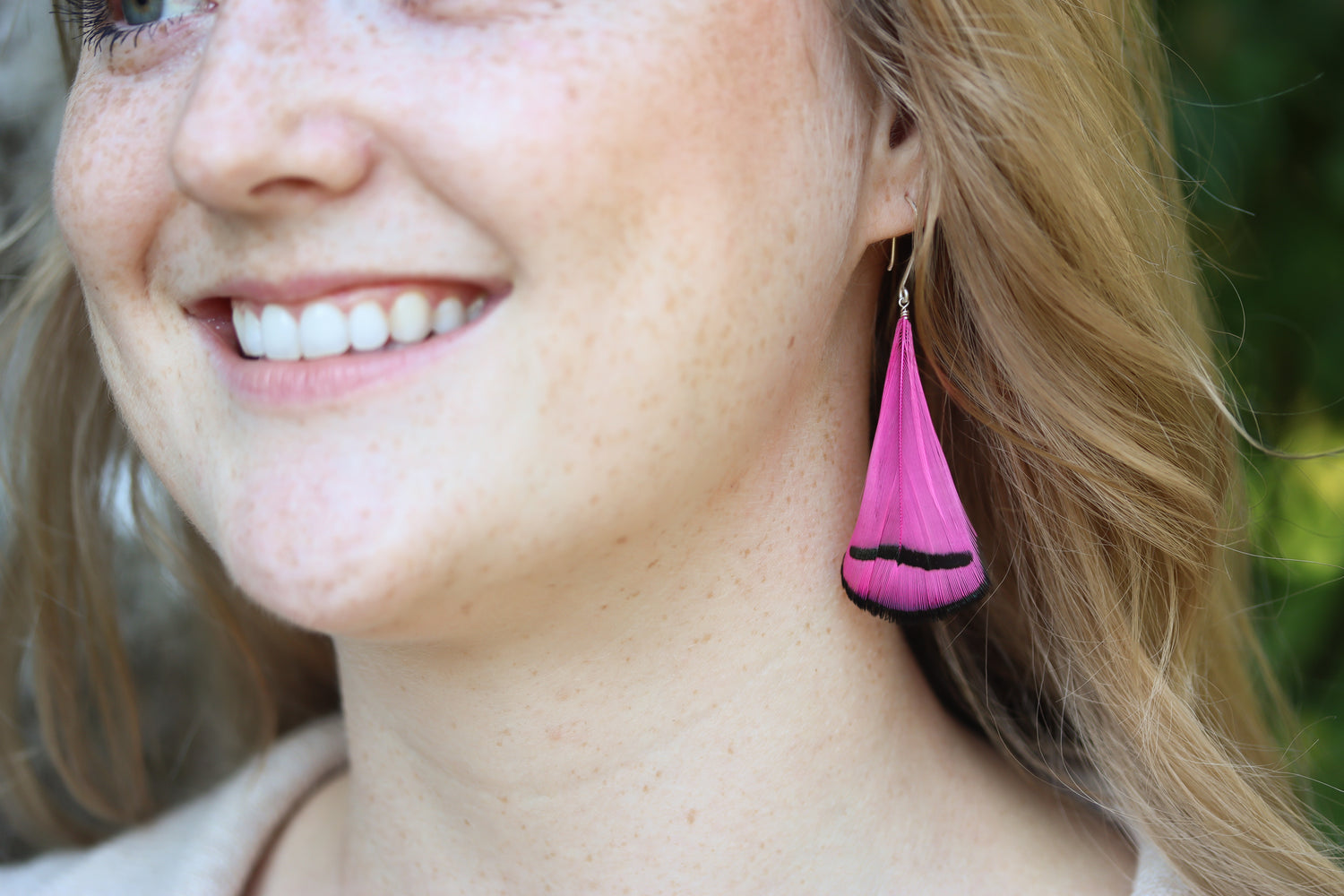Feather Drop Earrings
