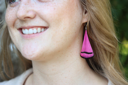 Feather Drop Earrings