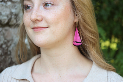 Feather Drop Earrings