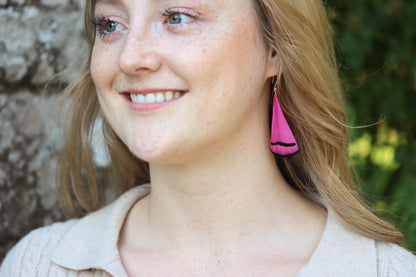 Feather Drop Earrings