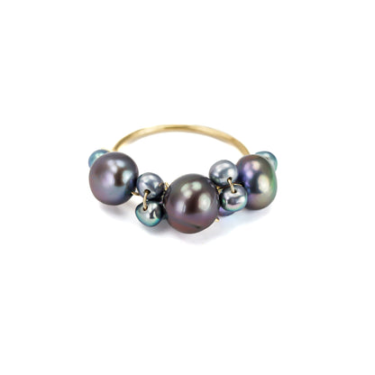Large Bubbly Pearl Ring