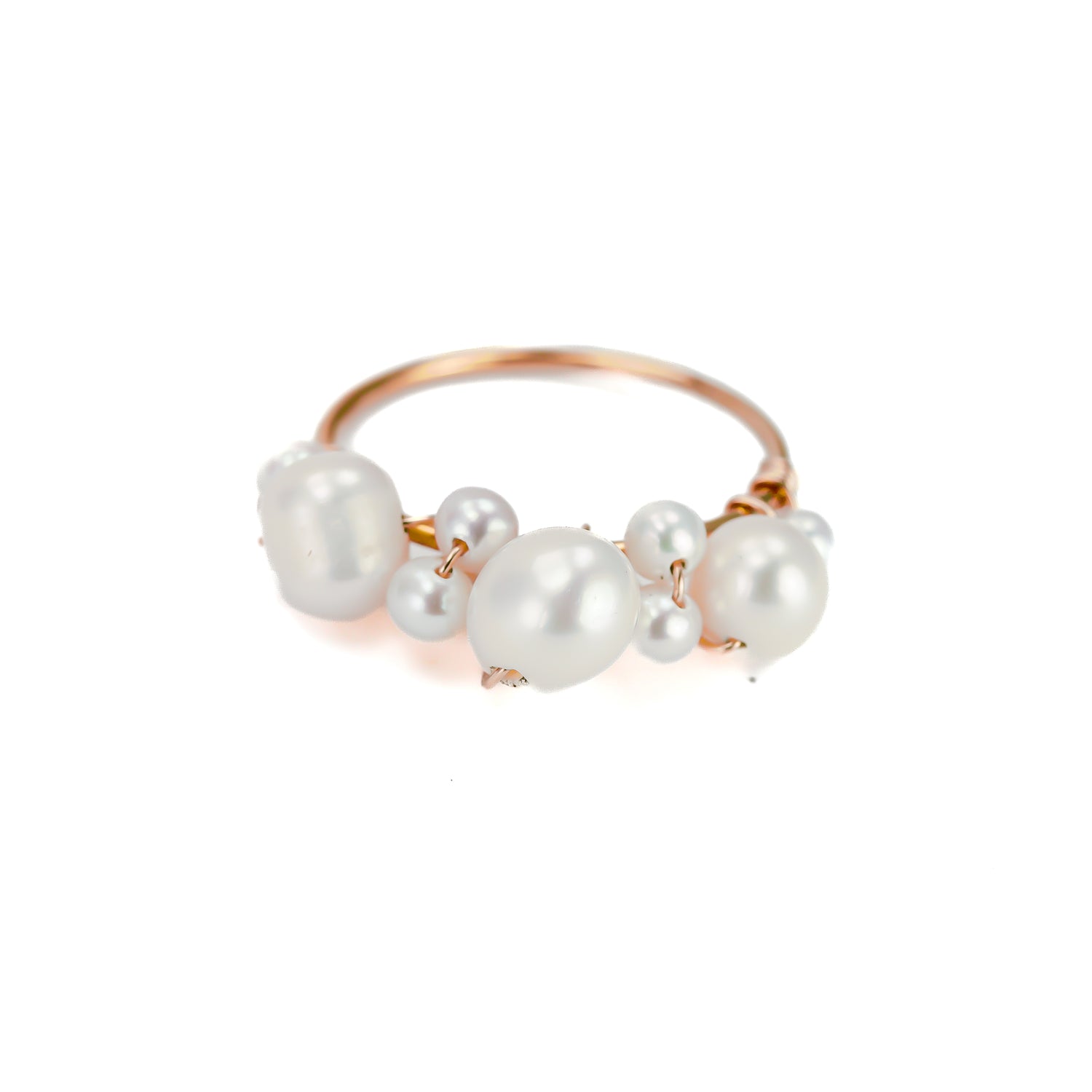Large Bubbly Pearl Ring