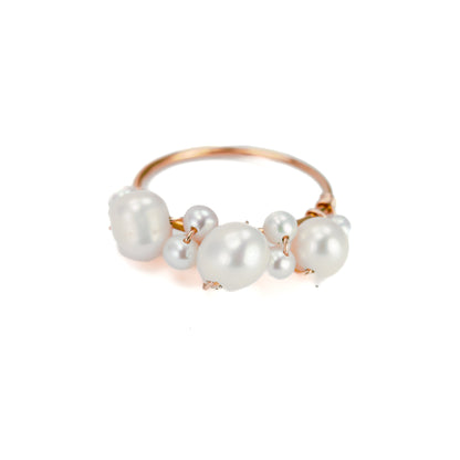 Large Bubbly Pearl Ring
