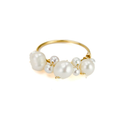 Large Bubbly Pearl Ring