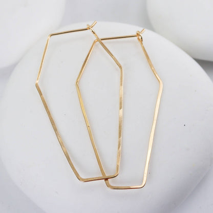 Large Coffin Hoops