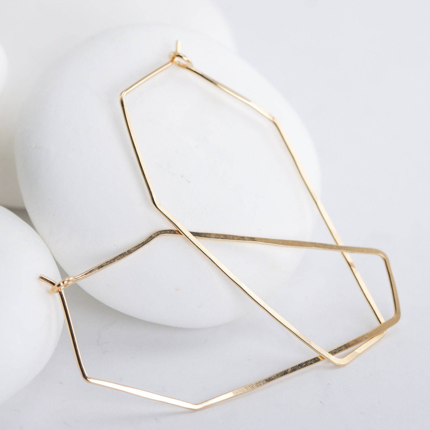 Large Coffin Hoops