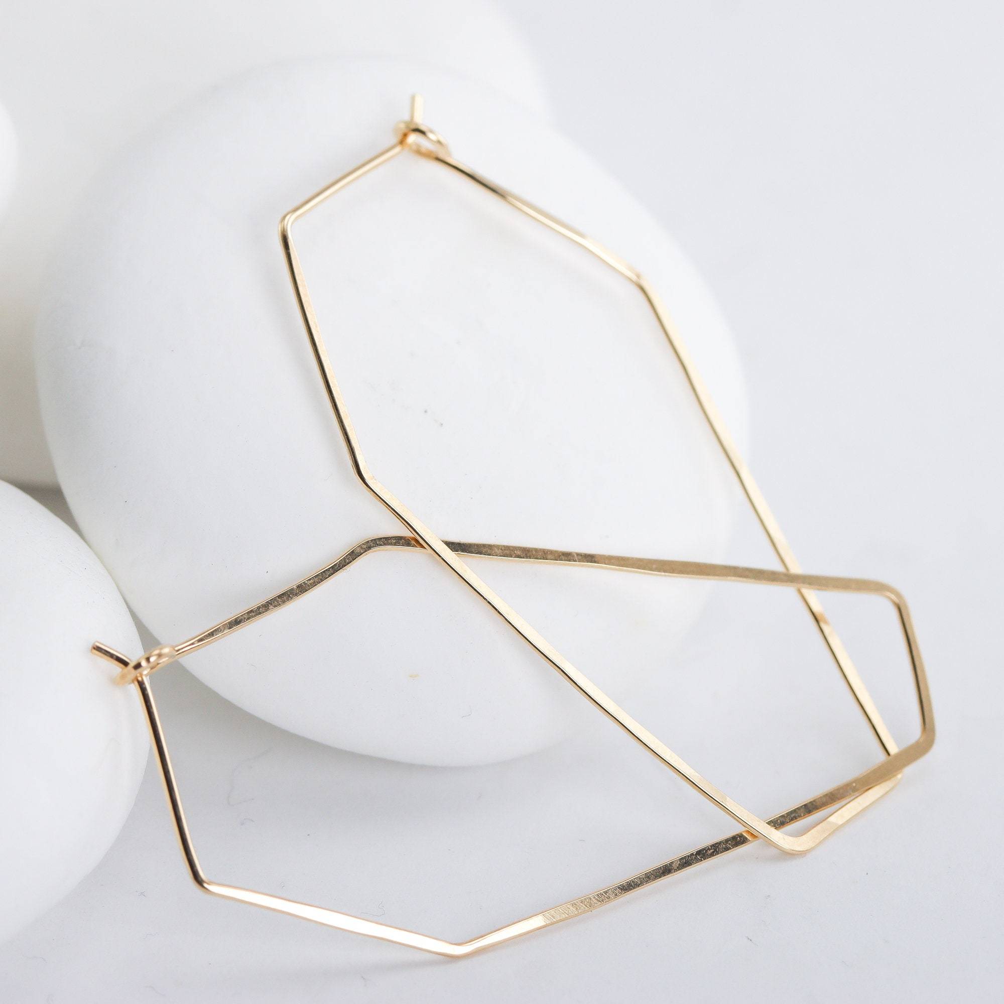 Large Coffin Hoops