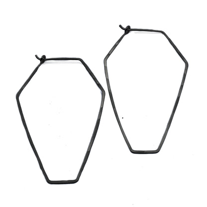 Large Coffin Hoops