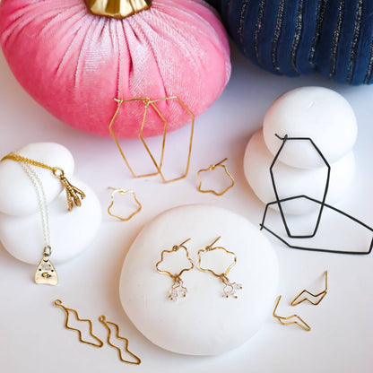 Large Coffin Hoops