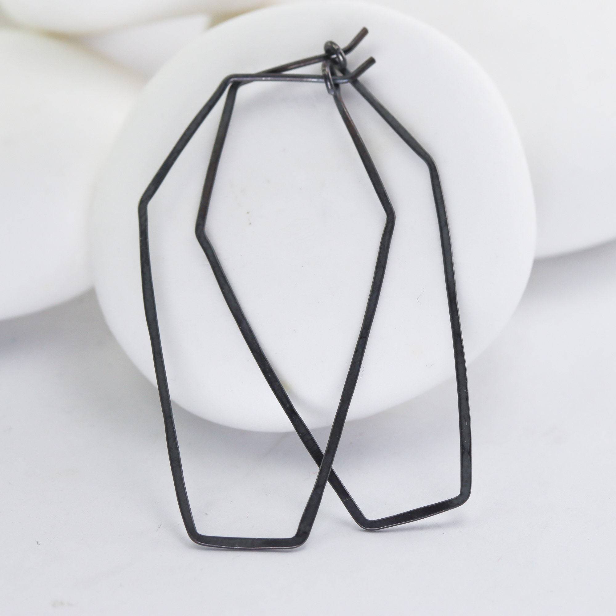Large Coffin Hoops