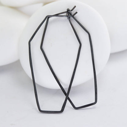 Large Coffin Hoops