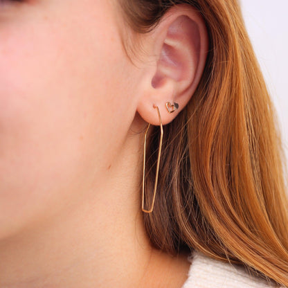 Large Coffin Hoops