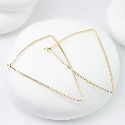 Large Shield Hoops