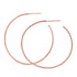 Large Twisted Skinny Gold Hoops