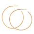 Large Twisted Skinny Gold Hoops