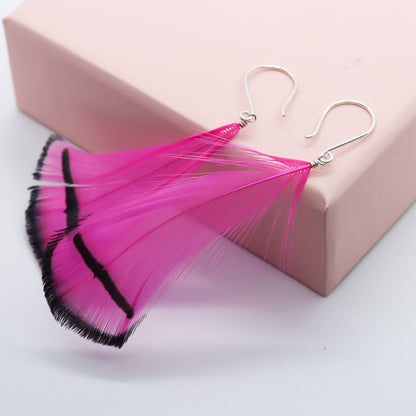 Feather Drop Earrings