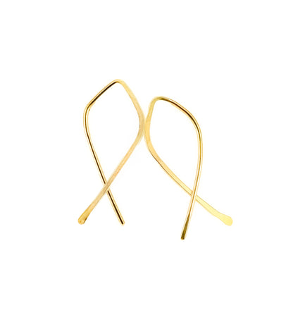 Open Teardrop Hoops