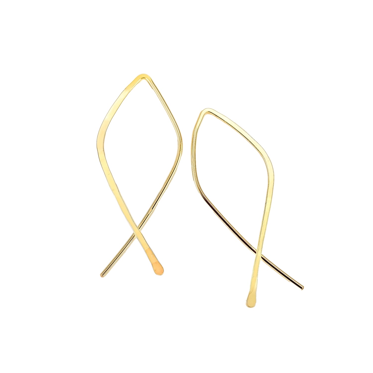 Open Teardrop Hoops