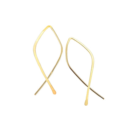 Open Teardrop Hoops