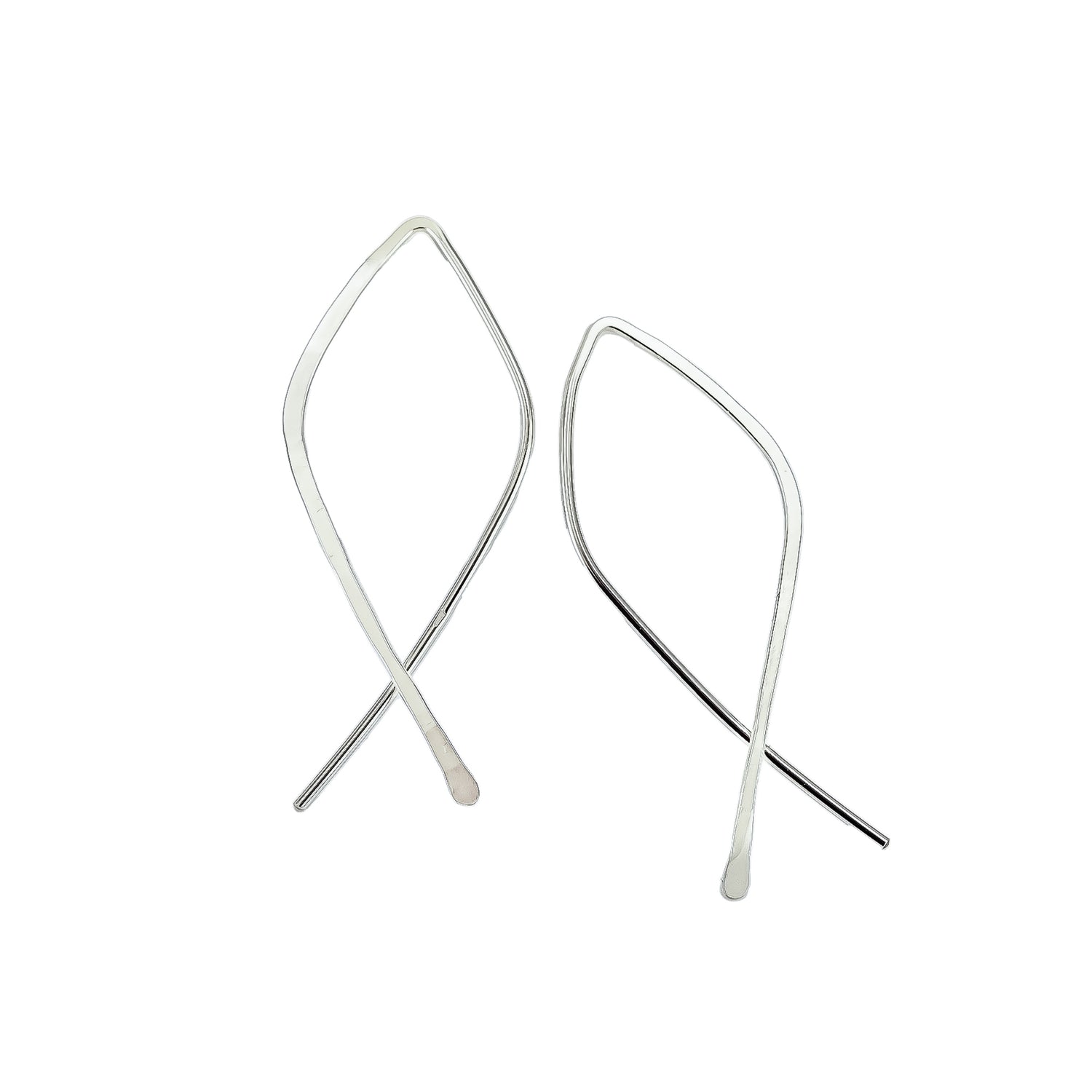Open Teardrop Hoops