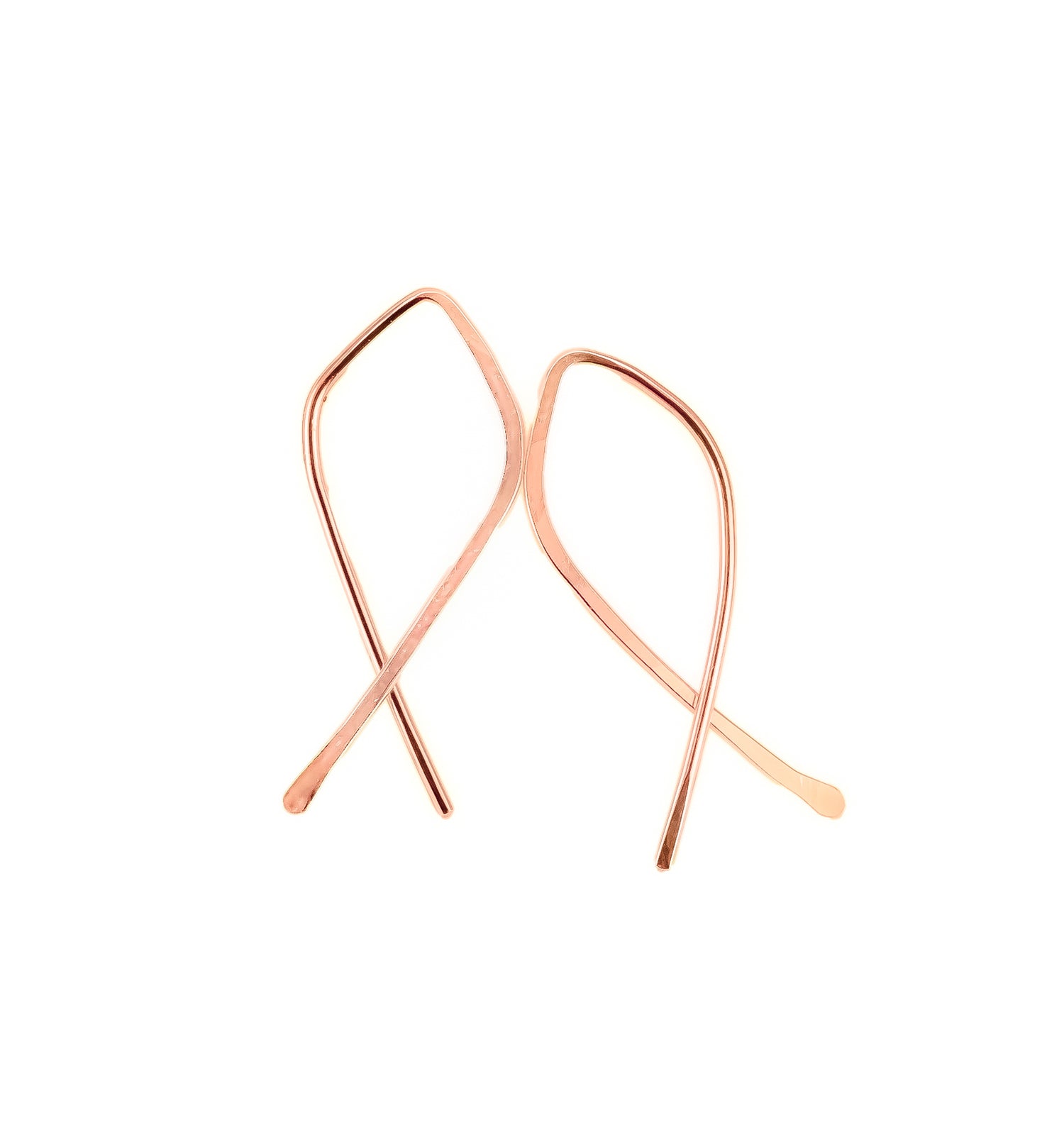 Open Teardrop Hoops